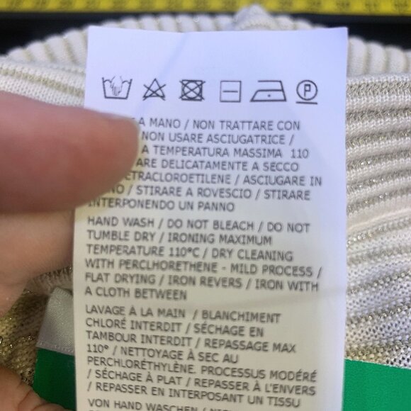 MaxMara Runway Long Viscose Yarn Skirt Tan M - Picture 6 of 6